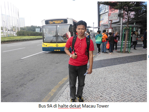 Bus 9A dekat macau tower